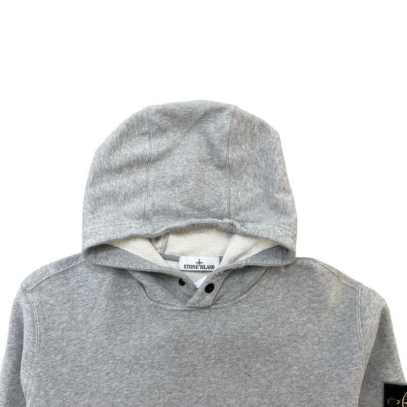 Men's Applique Logo Hoodie Grey Size XL