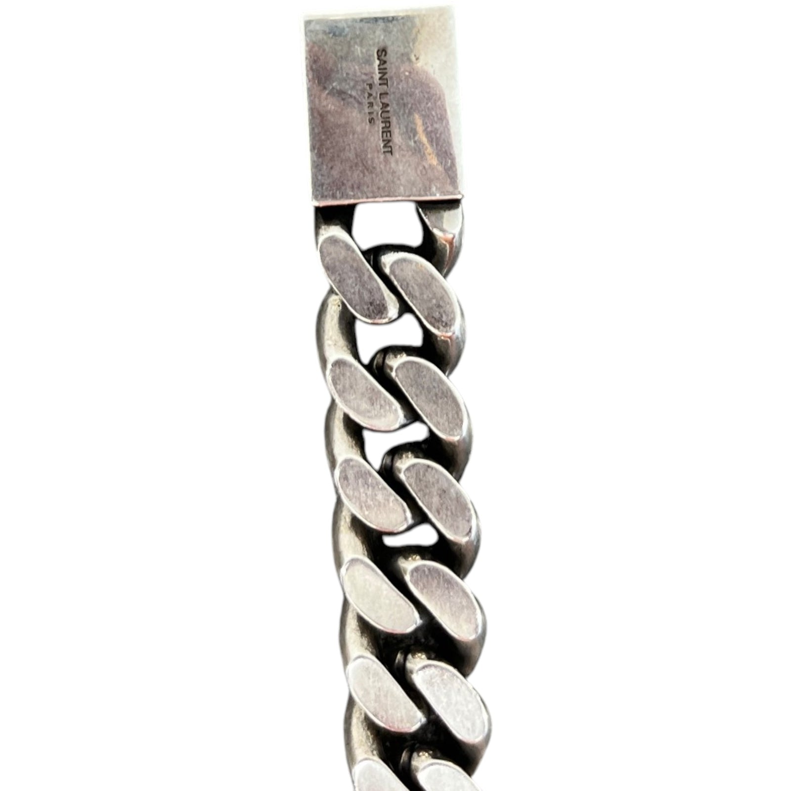 Men's Curb Chain Bracelet Silver - Photo 5