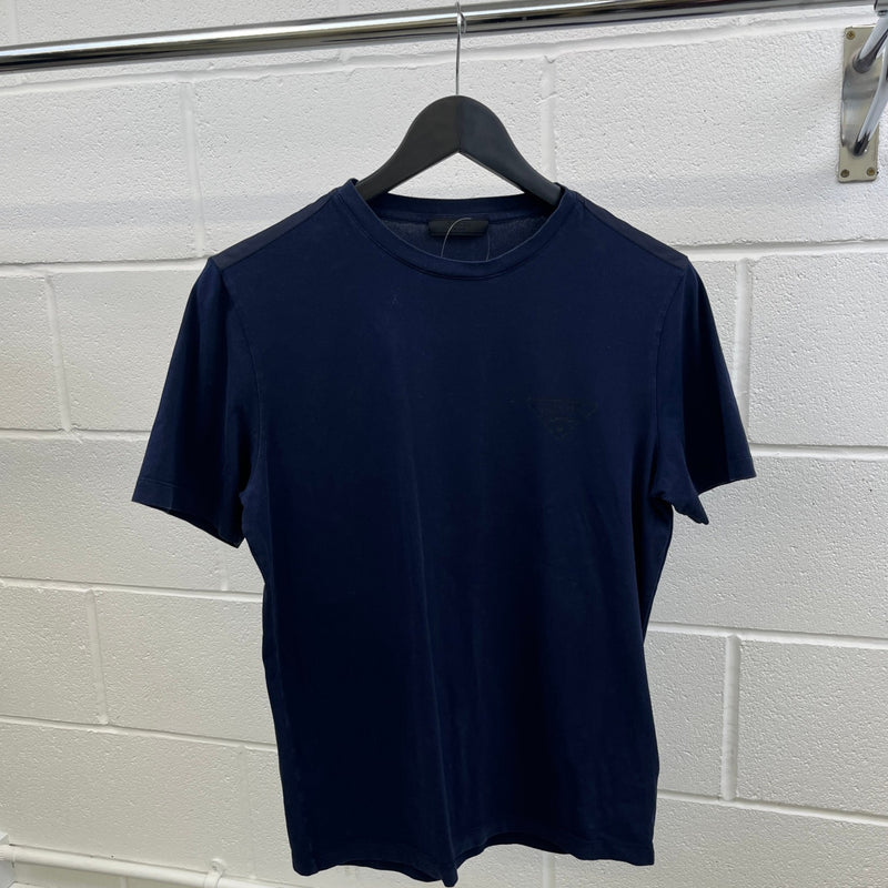 Men's Logo Print T-Shirt Navy Size S