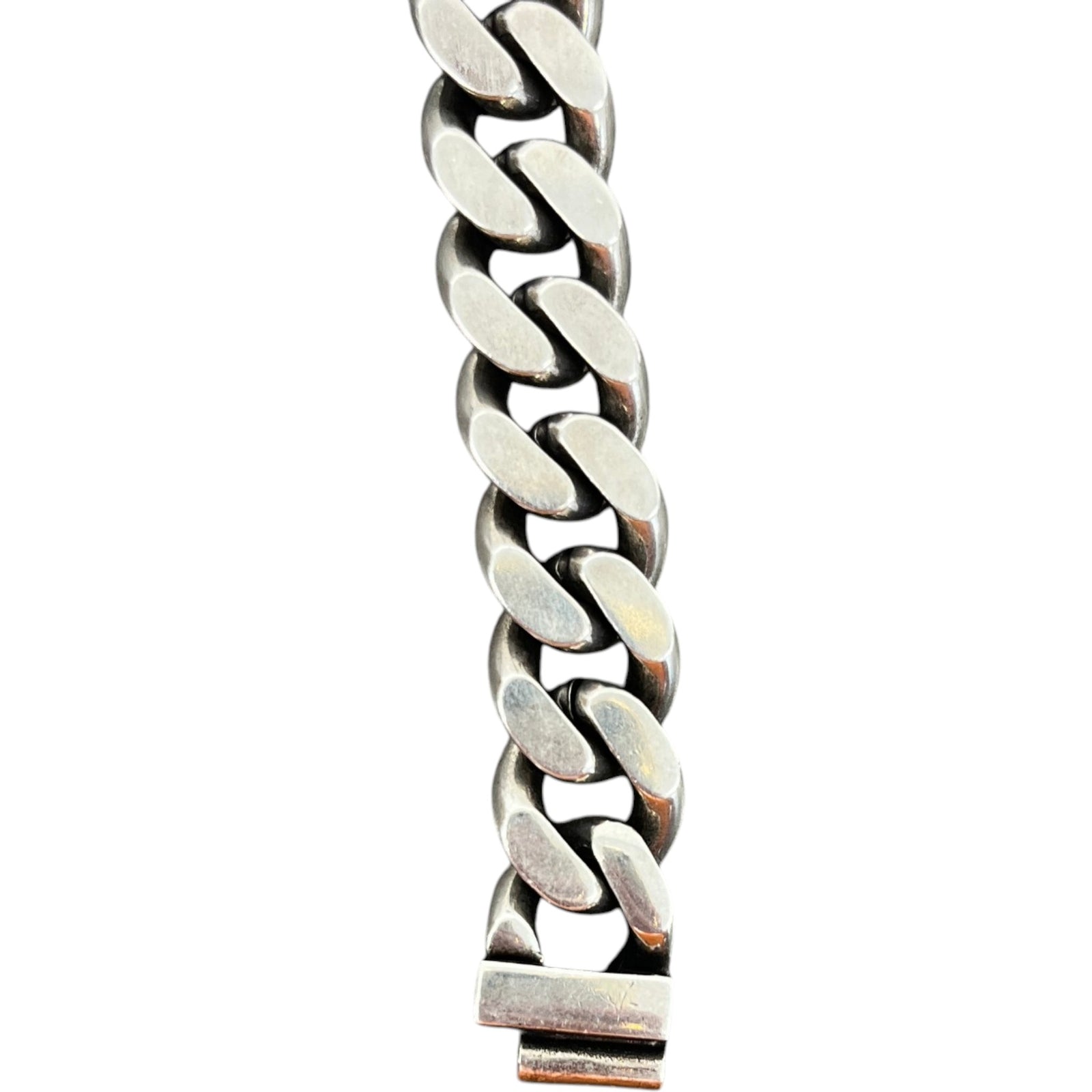 Men's Curb Chain Bracelet Silver - Photo 6