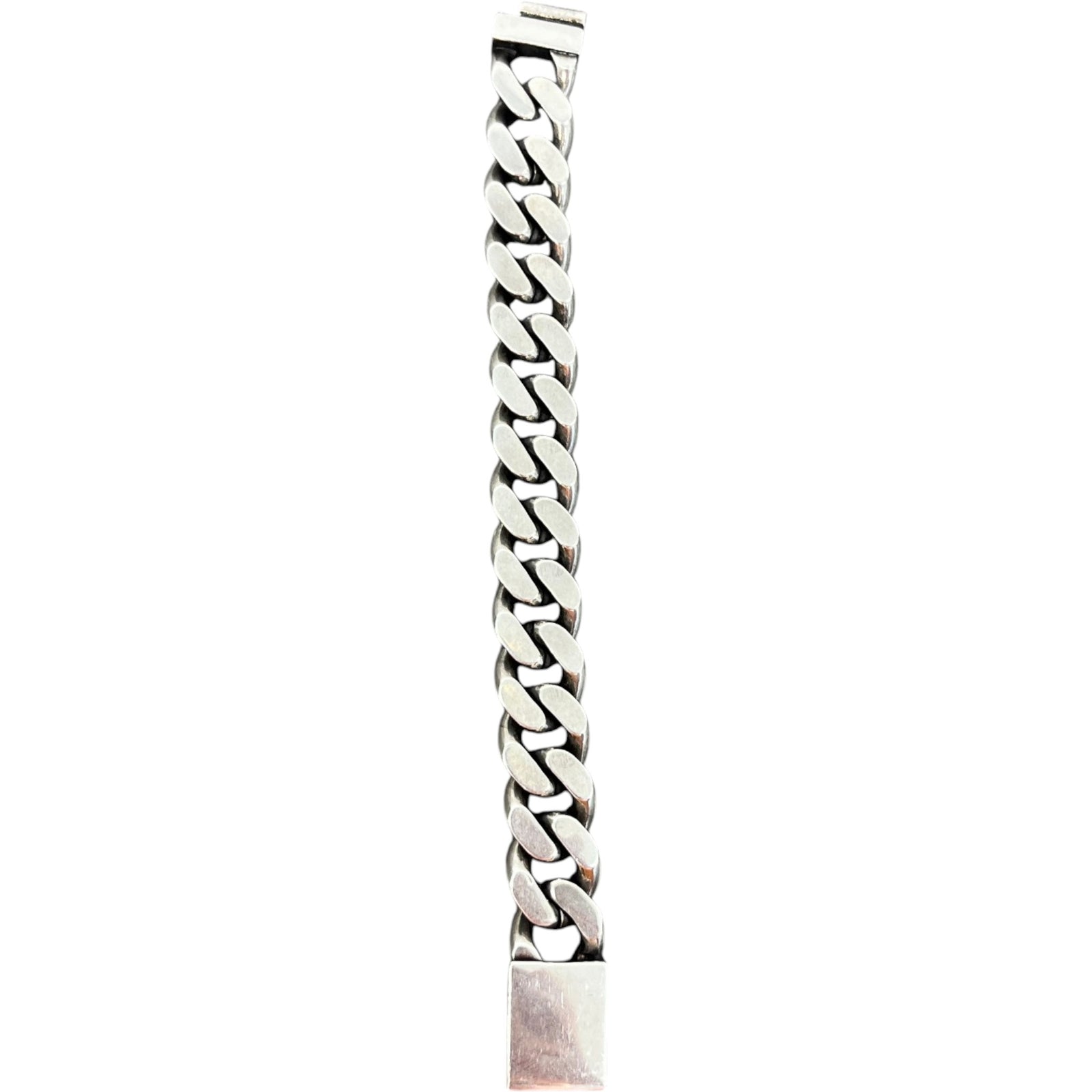 Men's Curb Chain Bracelet Silver - Photo 7