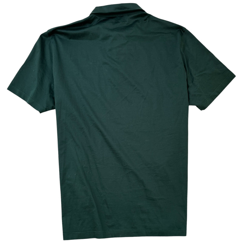 Men's Embroidered Logo Polo Shirt Green Size XXXL