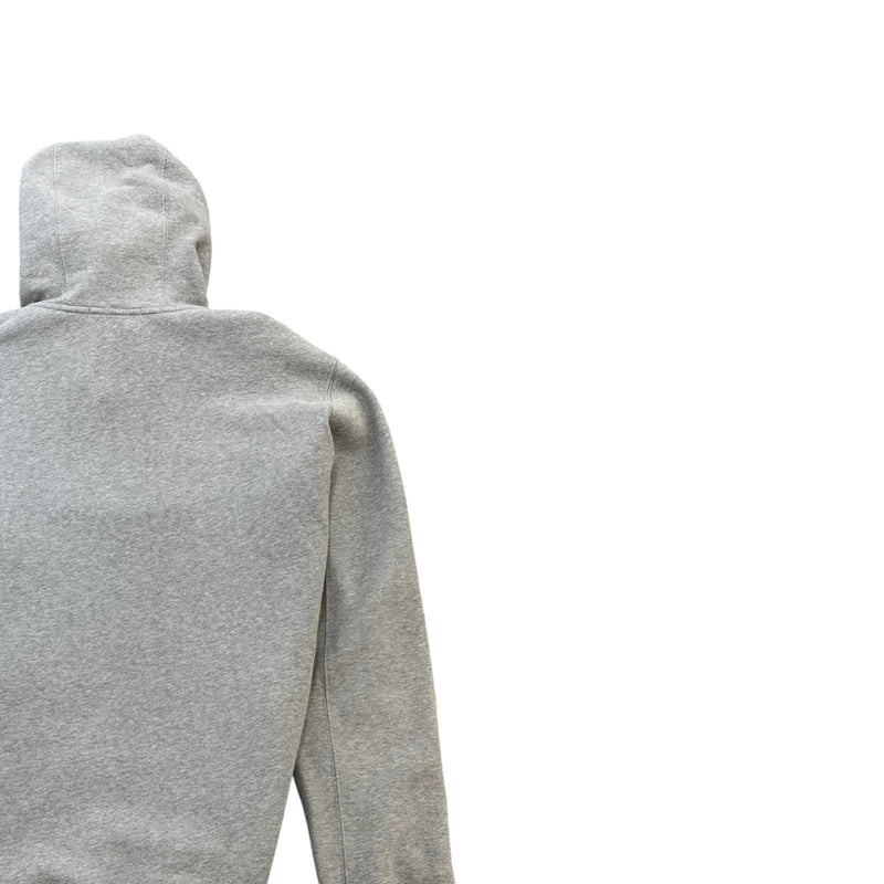 Men's Applique Logo Hoodie Grey Size XL