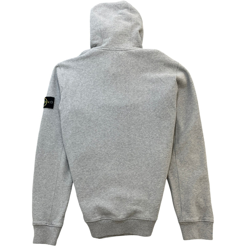 Men's Applique Logo Hoodie Grey Size XL