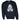 Men's Wolf Graphic Sweatshirt Black Size S