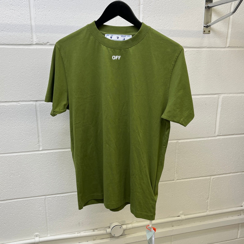 Men's Logo Print T-Shirt Green Size S