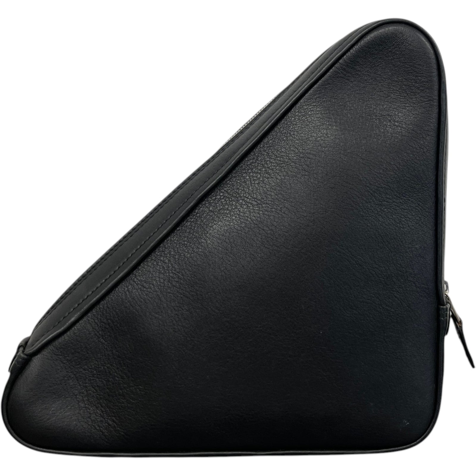 Men's Triangle Logo Toiletry Bag Black - Photo 2