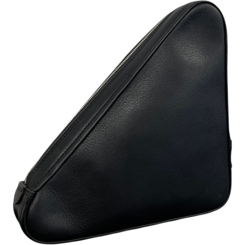 Men's Triangle Logo Toiletry Bag Black