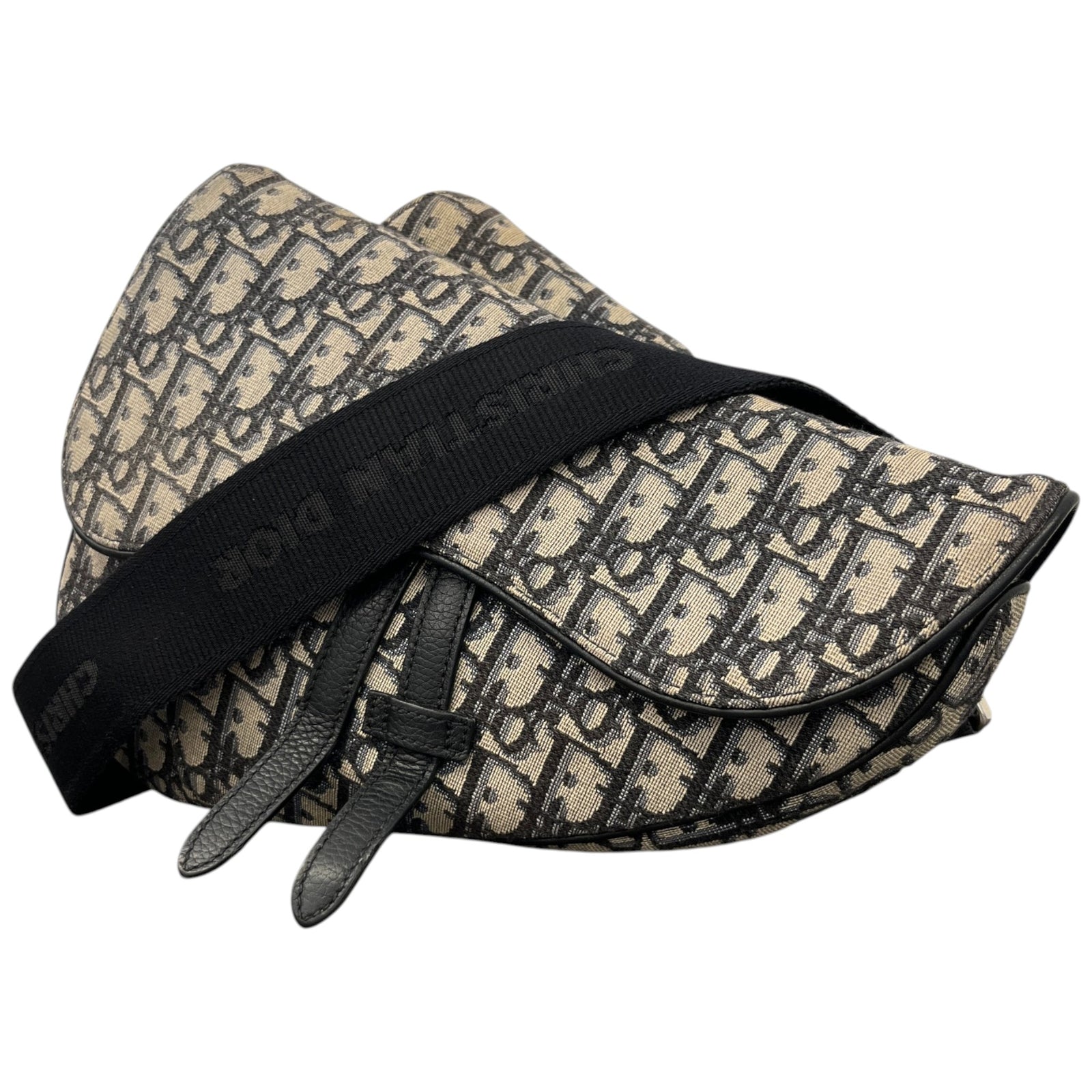 Men's Oblique Saddle Bag Beige - Photo 5