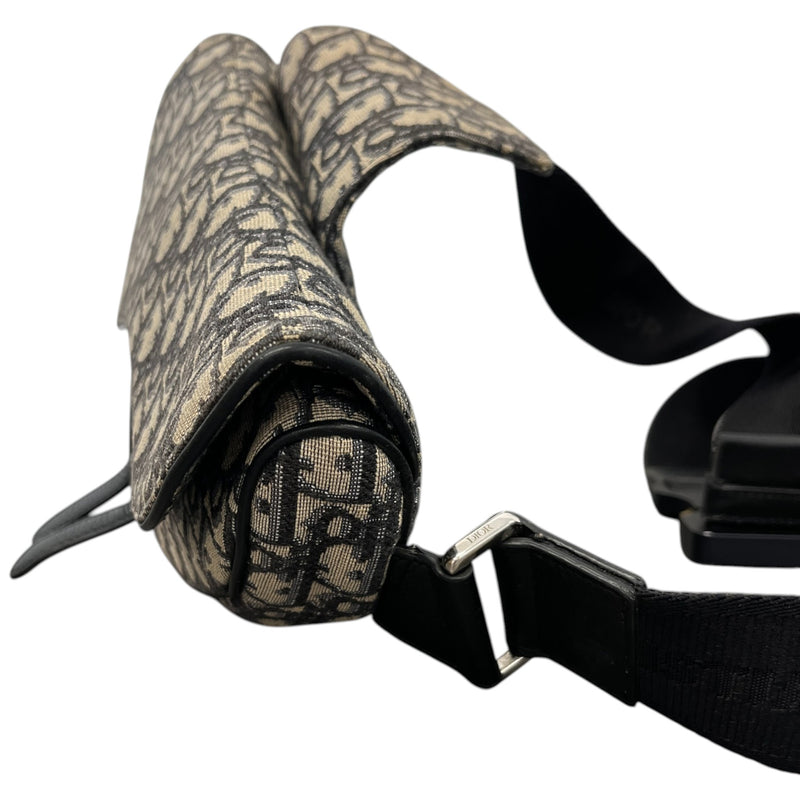 Men's Oblique Saddle Bag Beige