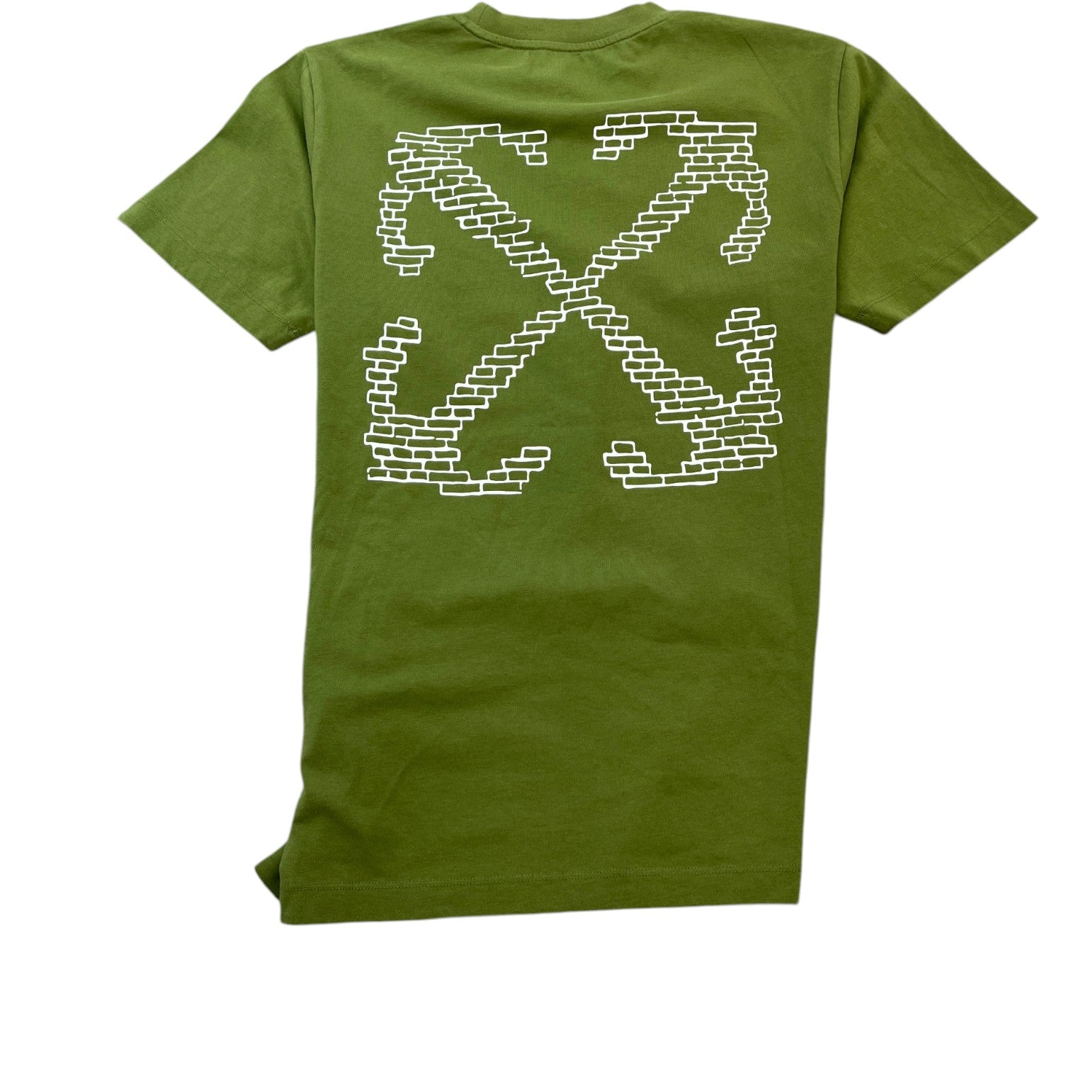 Men's Logo Print T-Shirt Green Size S - Photo 2