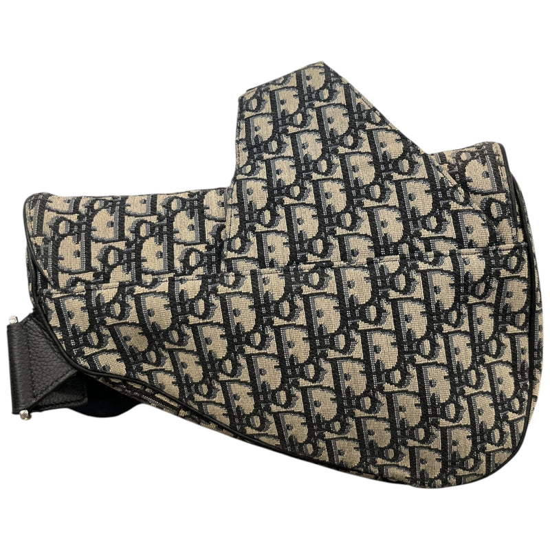 Men's Oblique Saddle Bag Beige