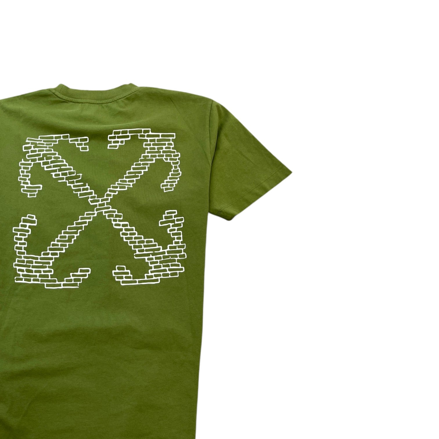 Men's Logo Print T-Shirt Green Size S - Photo 4