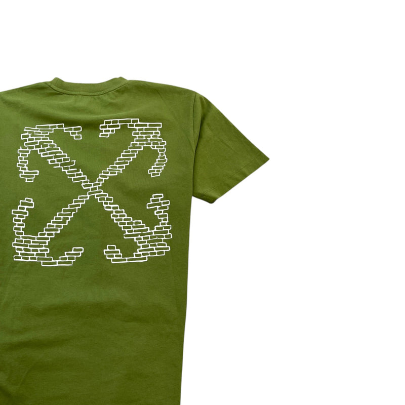 Men's Logo Print T-Shirt Green Size S
