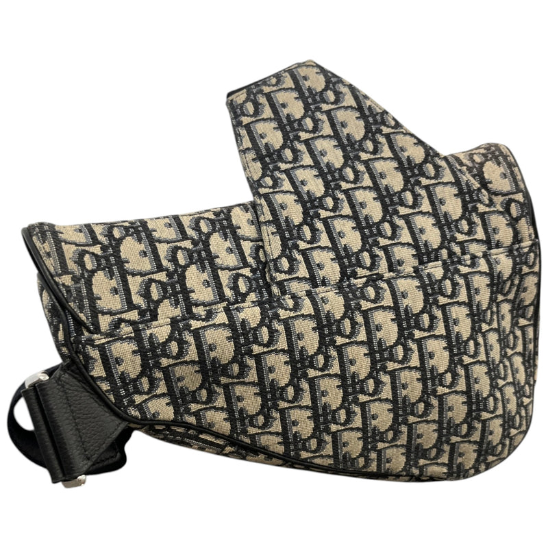 Men's Oblique Saddle Bag Beige