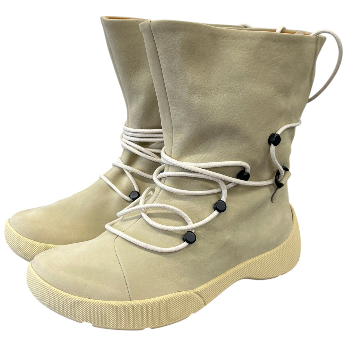 Women's Trace Lace Up Boots Beige Size UK 5 / EU 38 - Photo 9