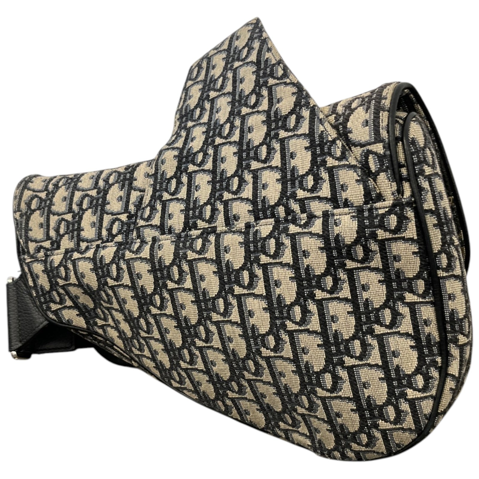 Men's Oblique Saddle Bag Beige - Photo 9