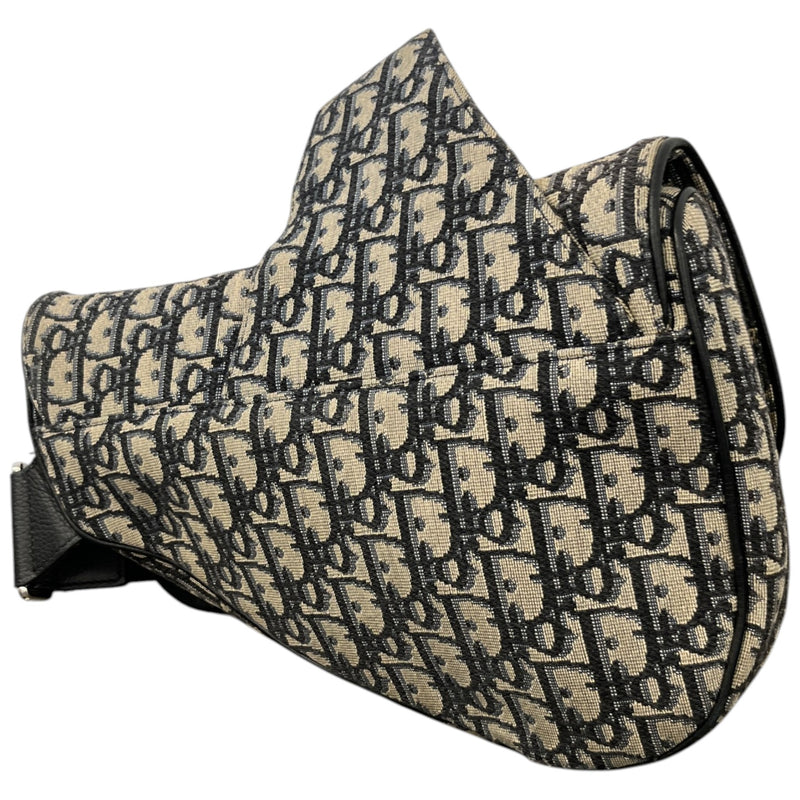 Men's Oblique Saddle Bag Beige