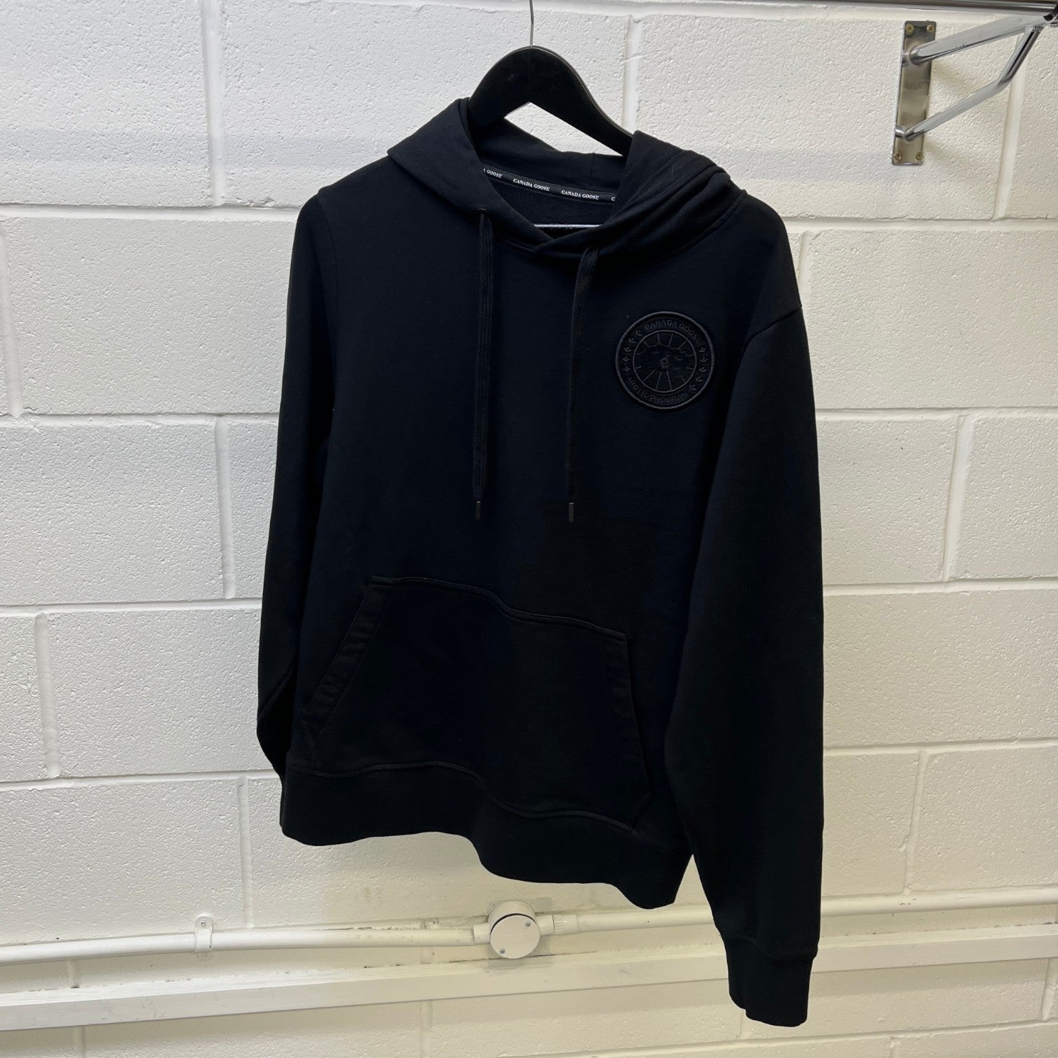 Men's Huron Embroidered Hoodie Black Size S - Photo 8