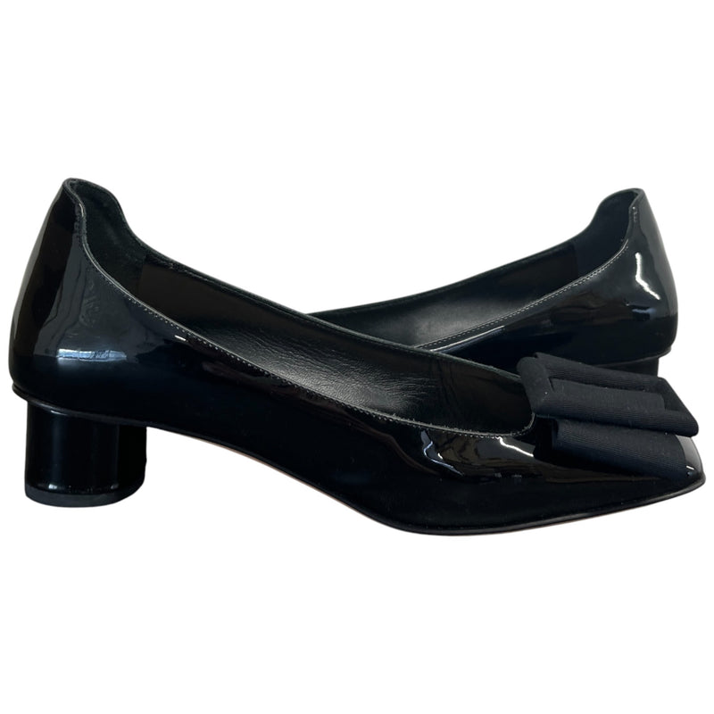 Women's Square Toe Buckle Mules Black Size EU 35 / UK 2