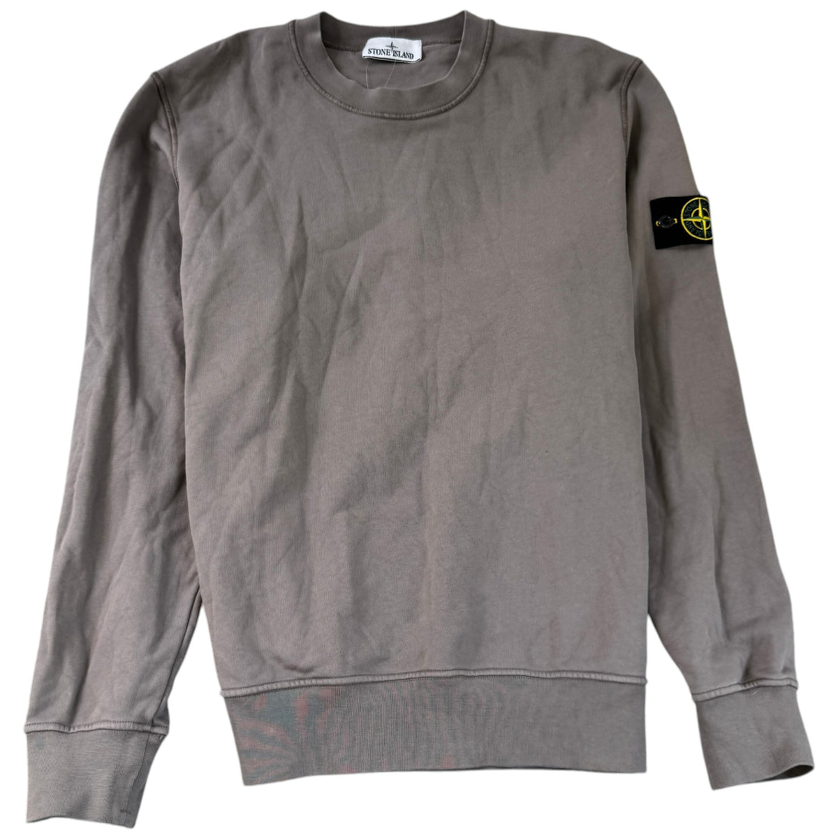 Men's Applique Logo Sweatshirt Brown Size XL - Photo 1