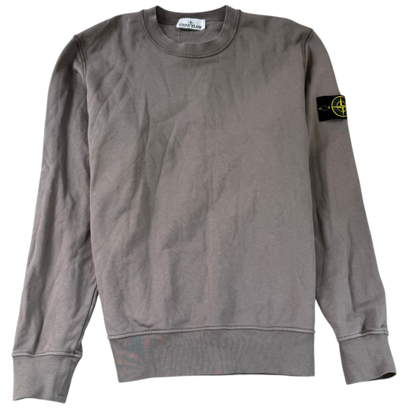 Men's Applique Logo Sweatshirt Brown Size XL