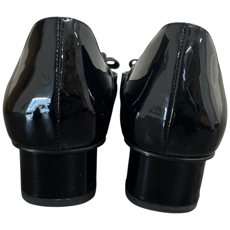 Women's Square Toe Buckle Mules Black Size EU 35 / UK 2