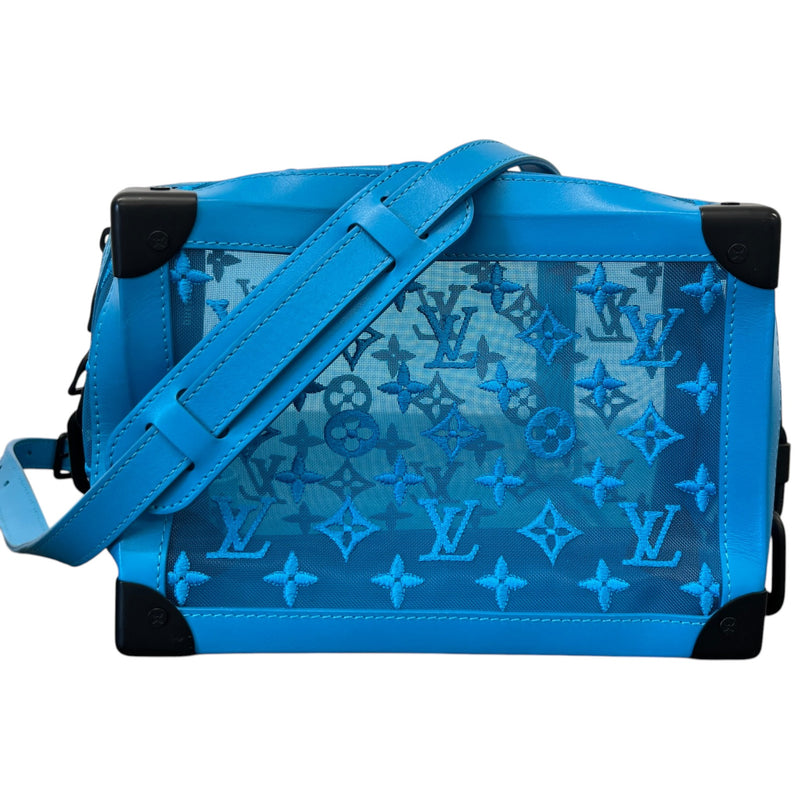 Men's Monogram Mesh Soft Trunk Bag Blue