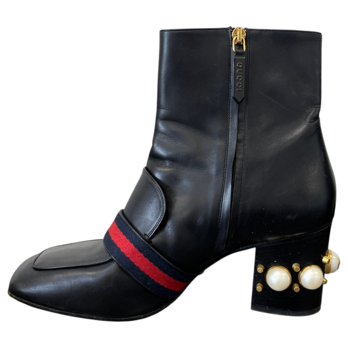 Women's Web Stripe Peyton Boots Black Size UK 6.5 / EU 39.5 - Photo 2