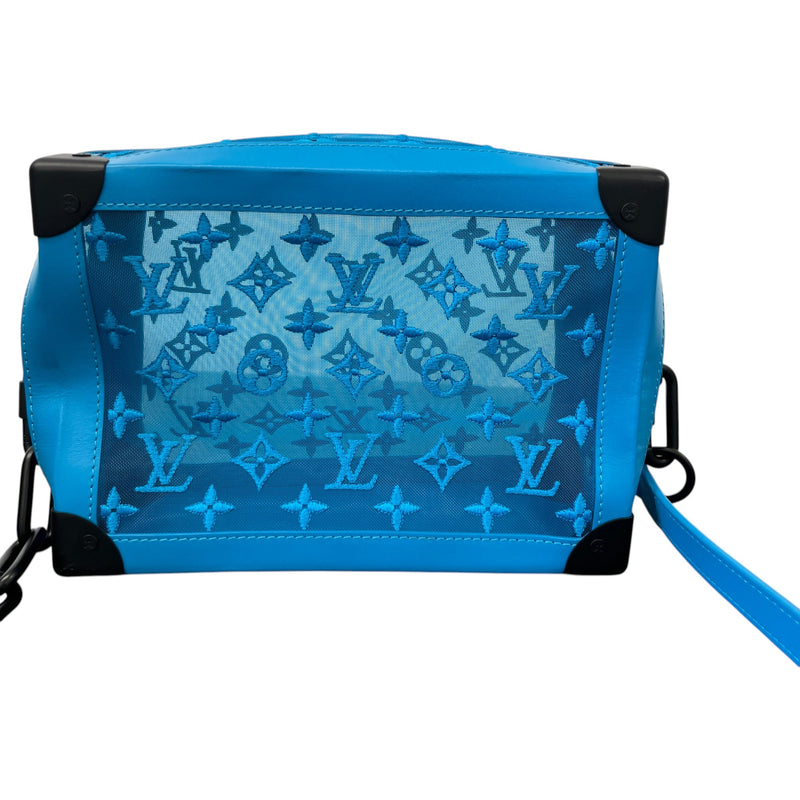 Men's Monogram Mesh Soft Trunk Bag Blue