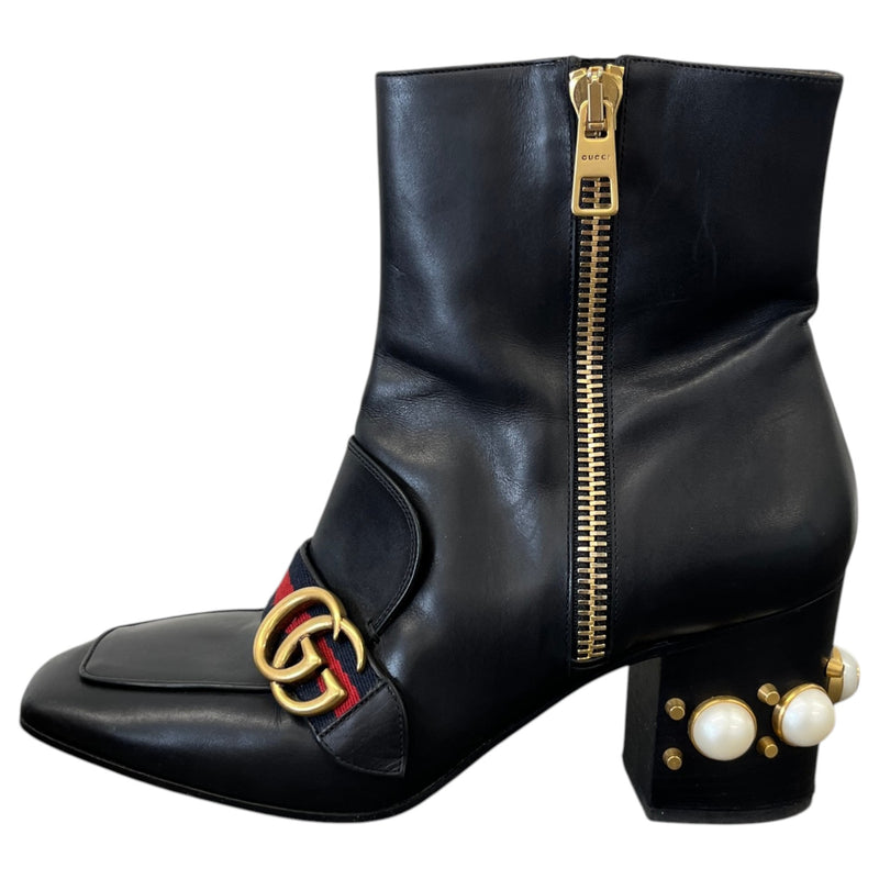Women's Web Stripe Peyton Boots Black Size UK 6.5 / EU 39.5