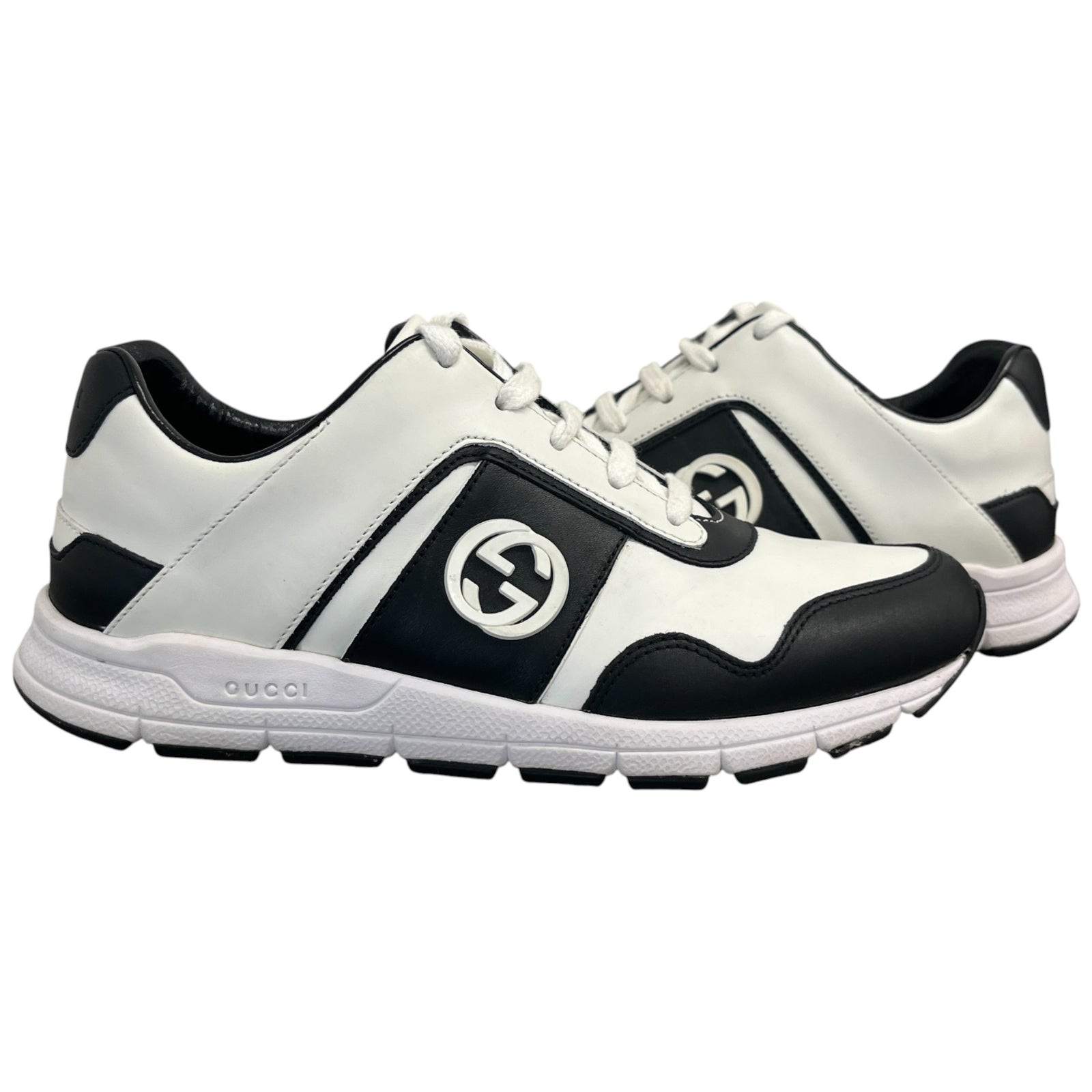 Women's Interlocking G Low Trainers White Size EU 37 / UK 4 - Photo 3