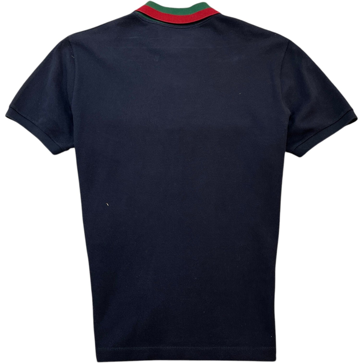 Men's Web Collar Polo Shirt Navy Size M - Photo 2