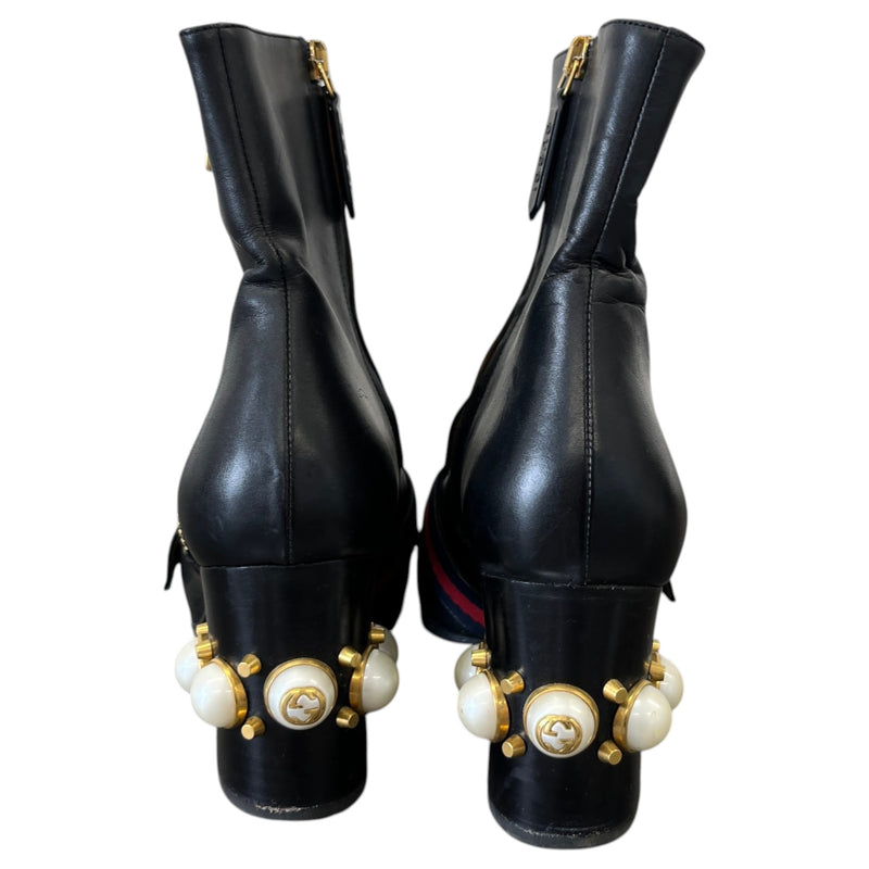 Women's Web Stripe Peyton Boots Black Size UK 6.5 / EU 39.5