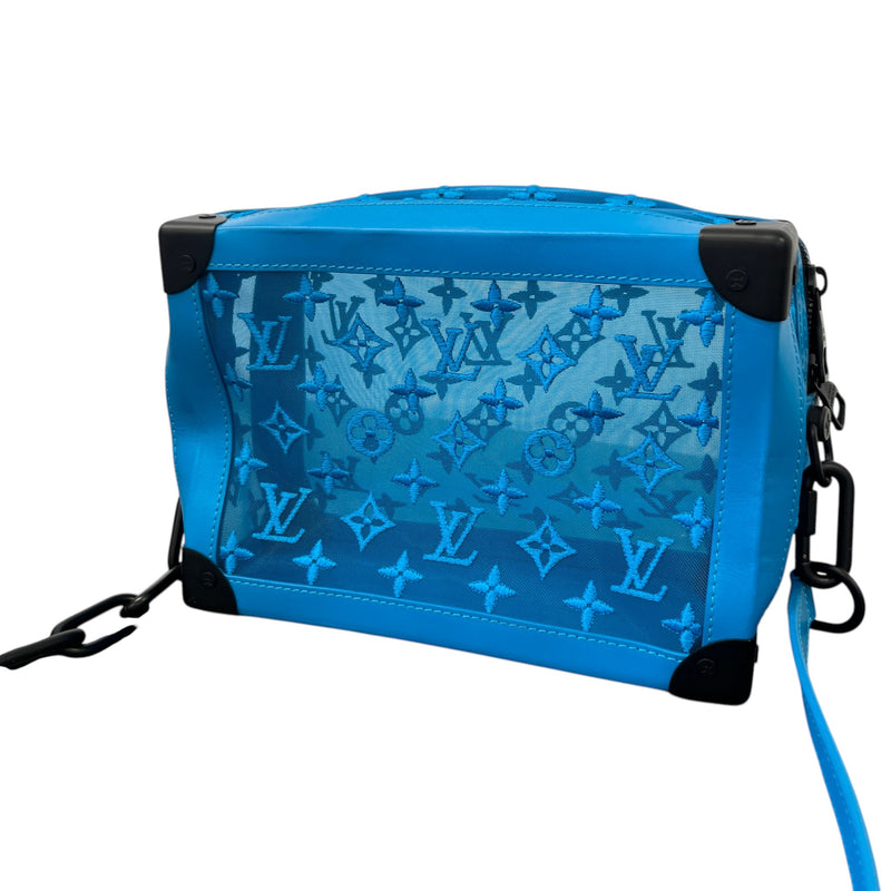 Men's Monogram Mesh Soft Trunk Bag Blue
