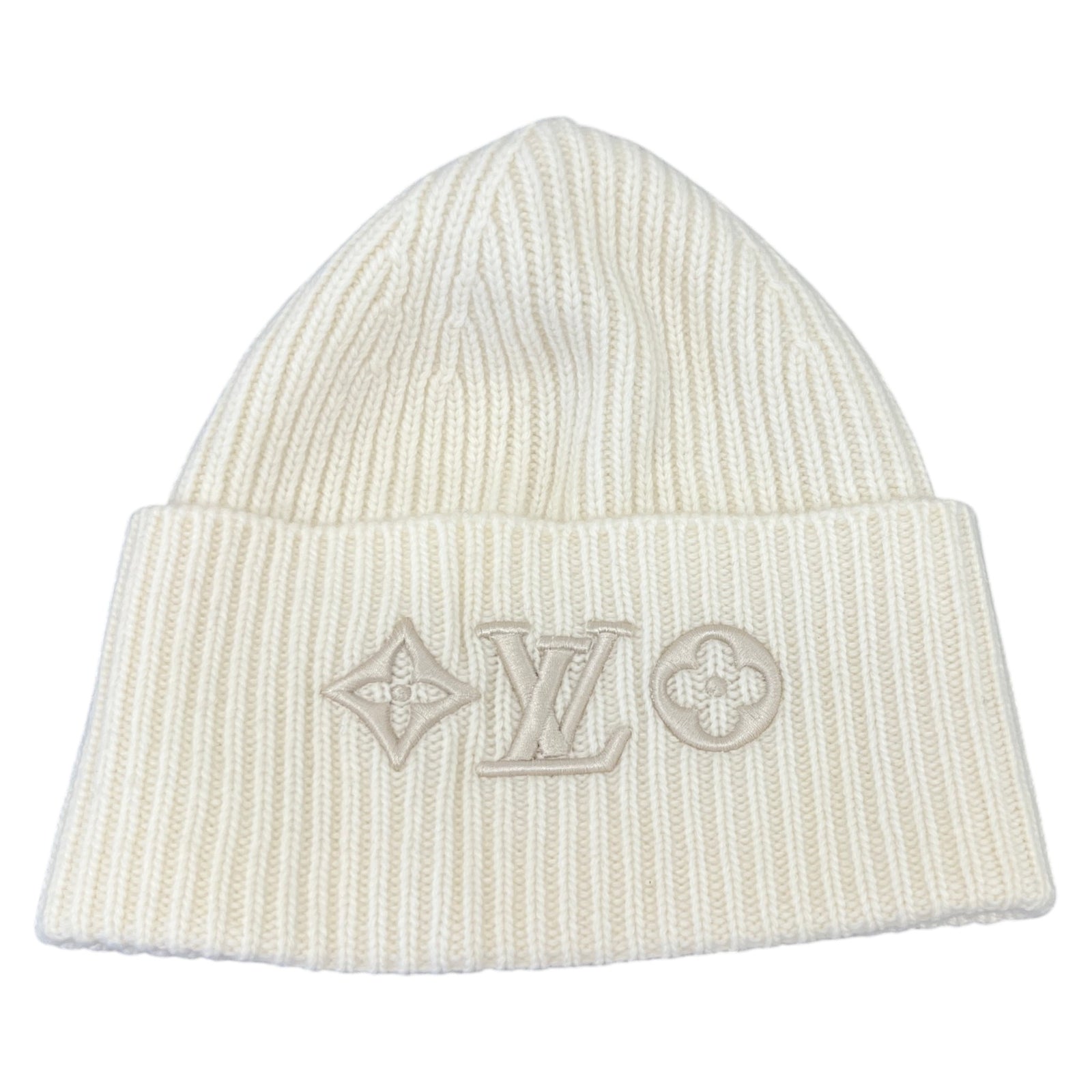 Women's LV Headline Beanie White Size S - Photo 1