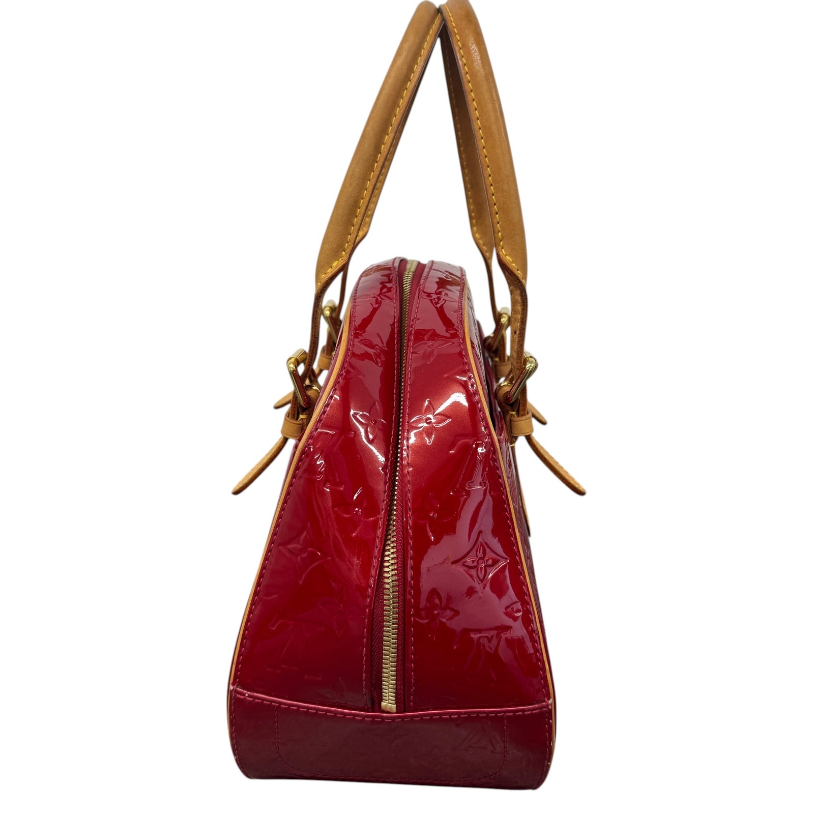 Women's Pomme D'Amour Vernis Summit Handbag Red - Photo 5
