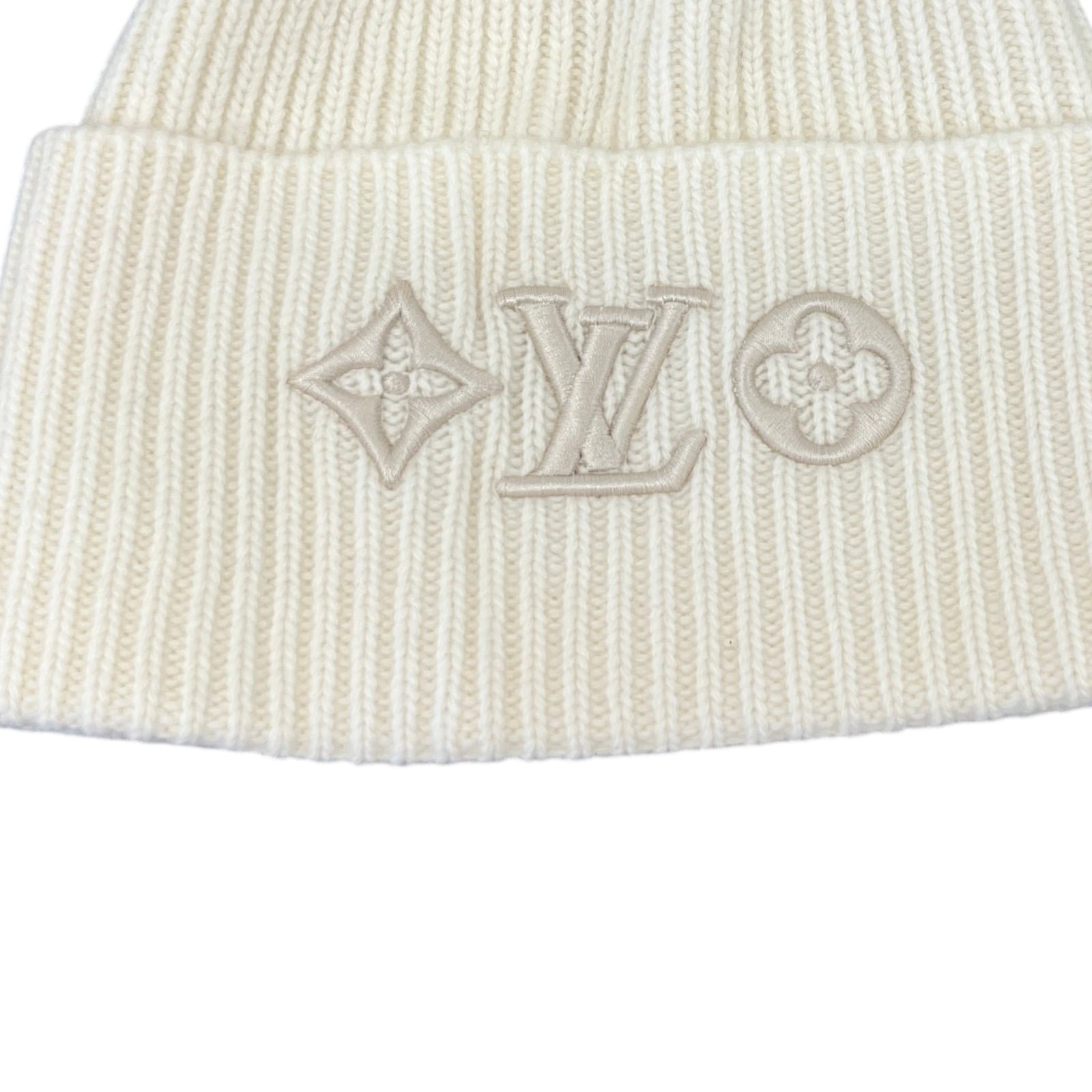 Women's LV Headline Beanie White Size S - Photo 5