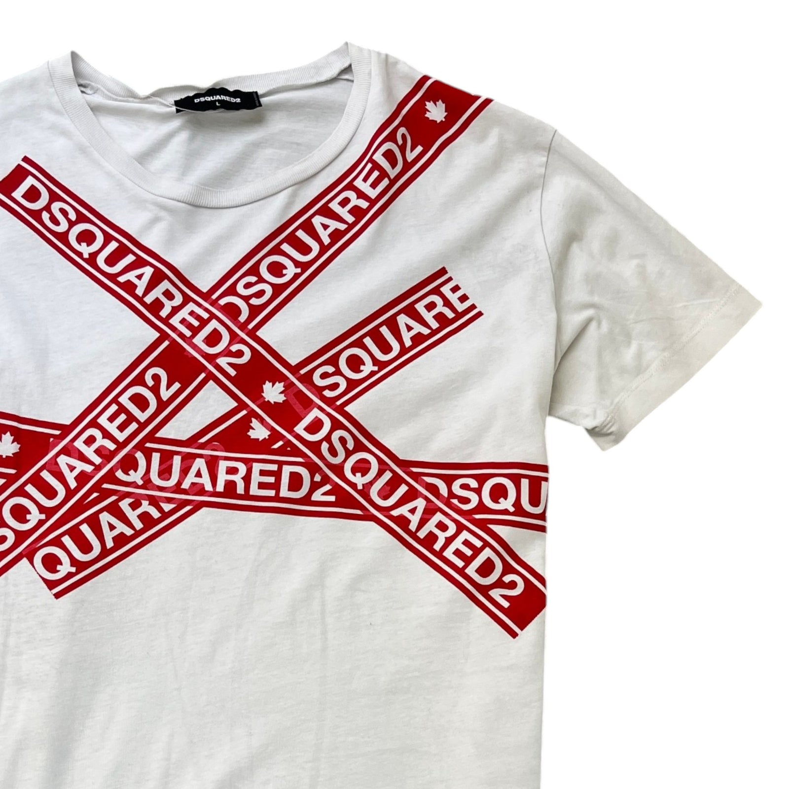 Men's Logo T-Shirt White Size L - Photo 3
