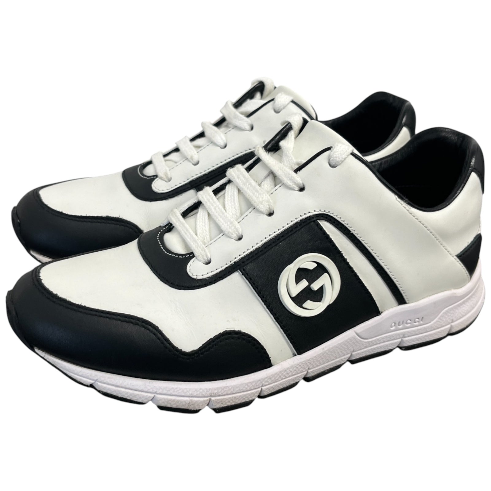 Women's Interlocking G Low Trainers White Size EU 37 / UK 4 - Photo 9