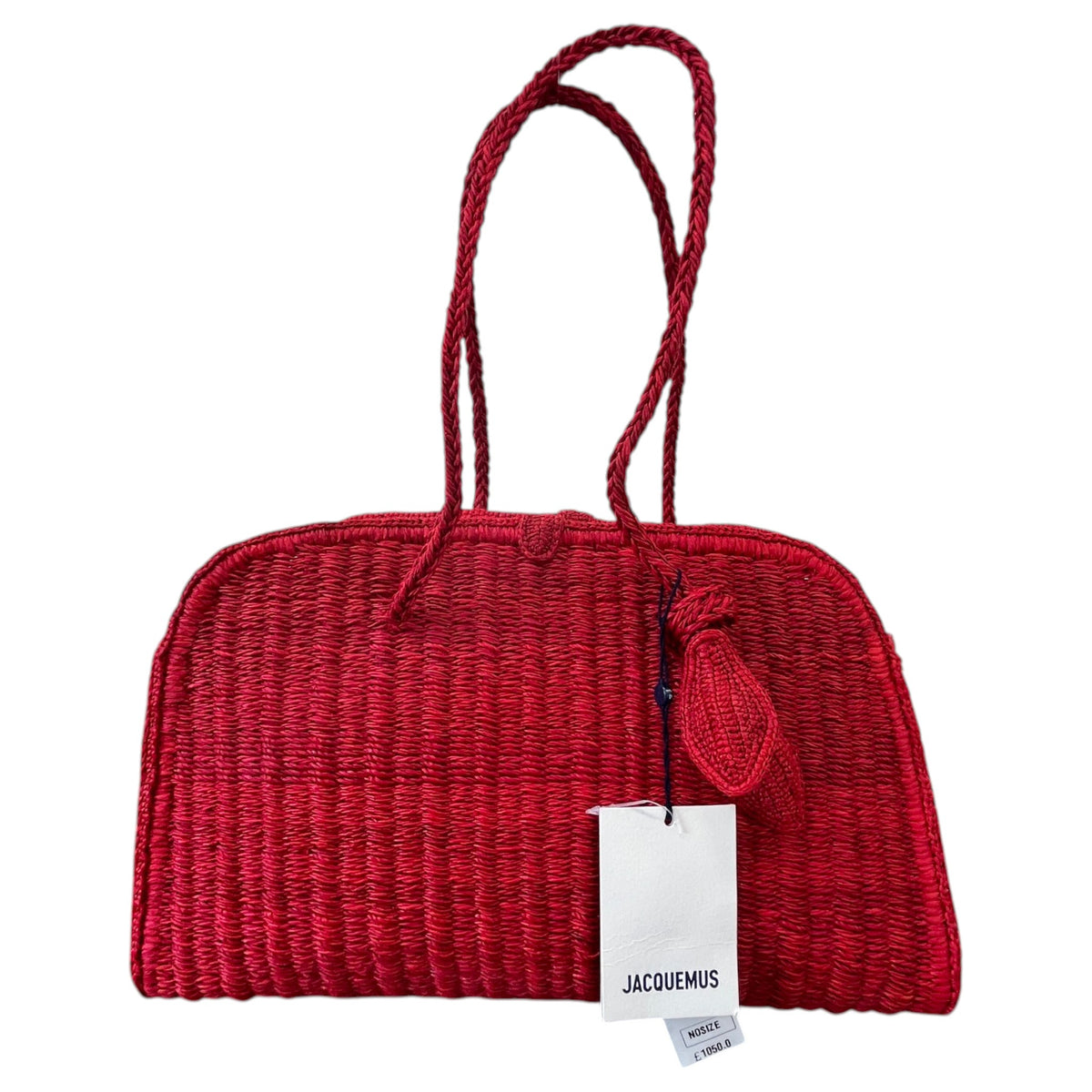 Women's The Raffia Turismo Handbag Red - Photo 1