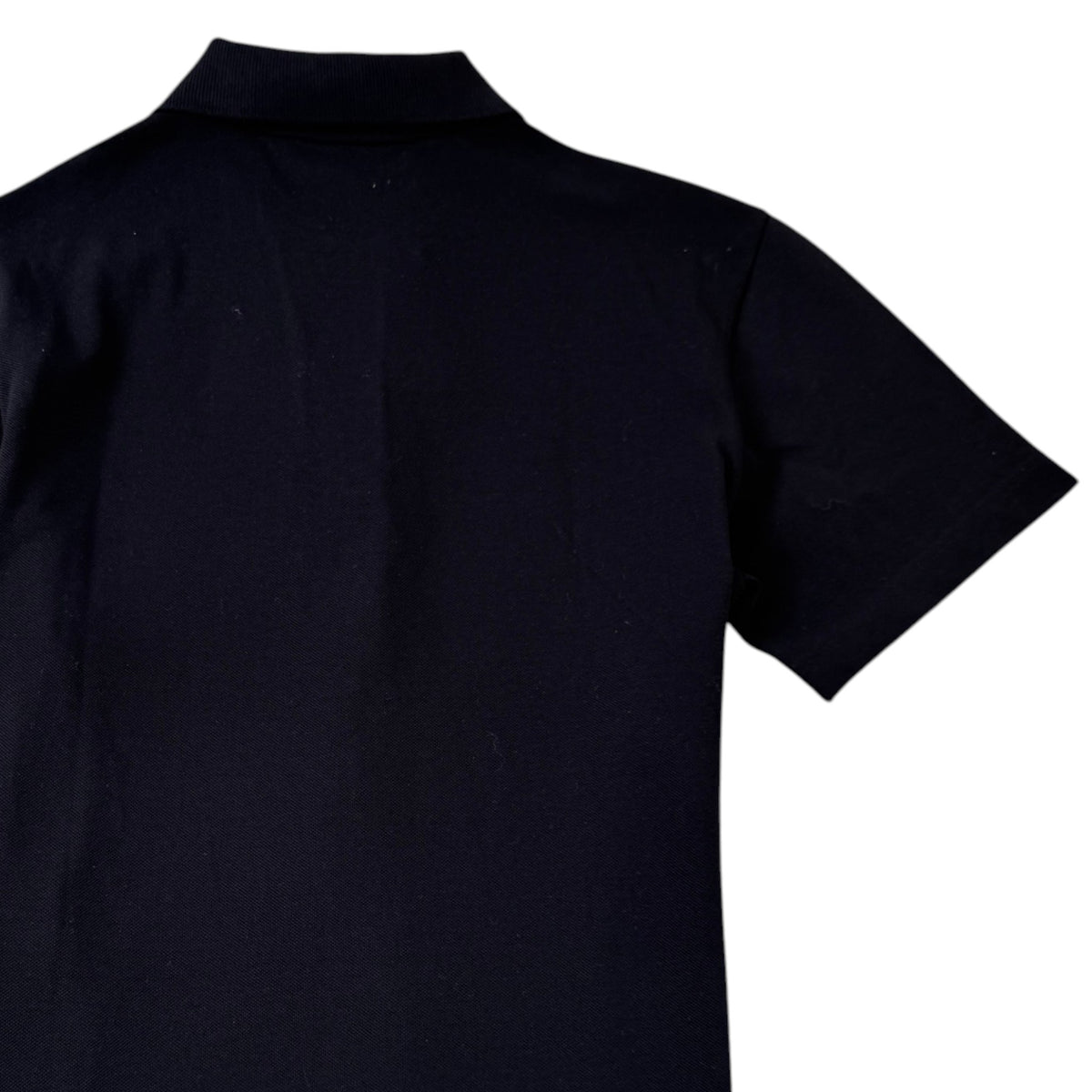 Men's Logo Patch Polo Shirt Black Size S - Photo 4
