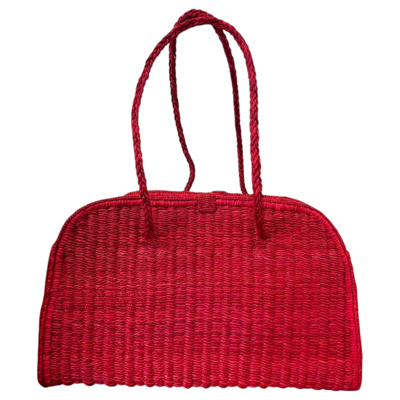 Women's The Raffia Turismo Handbag Red
