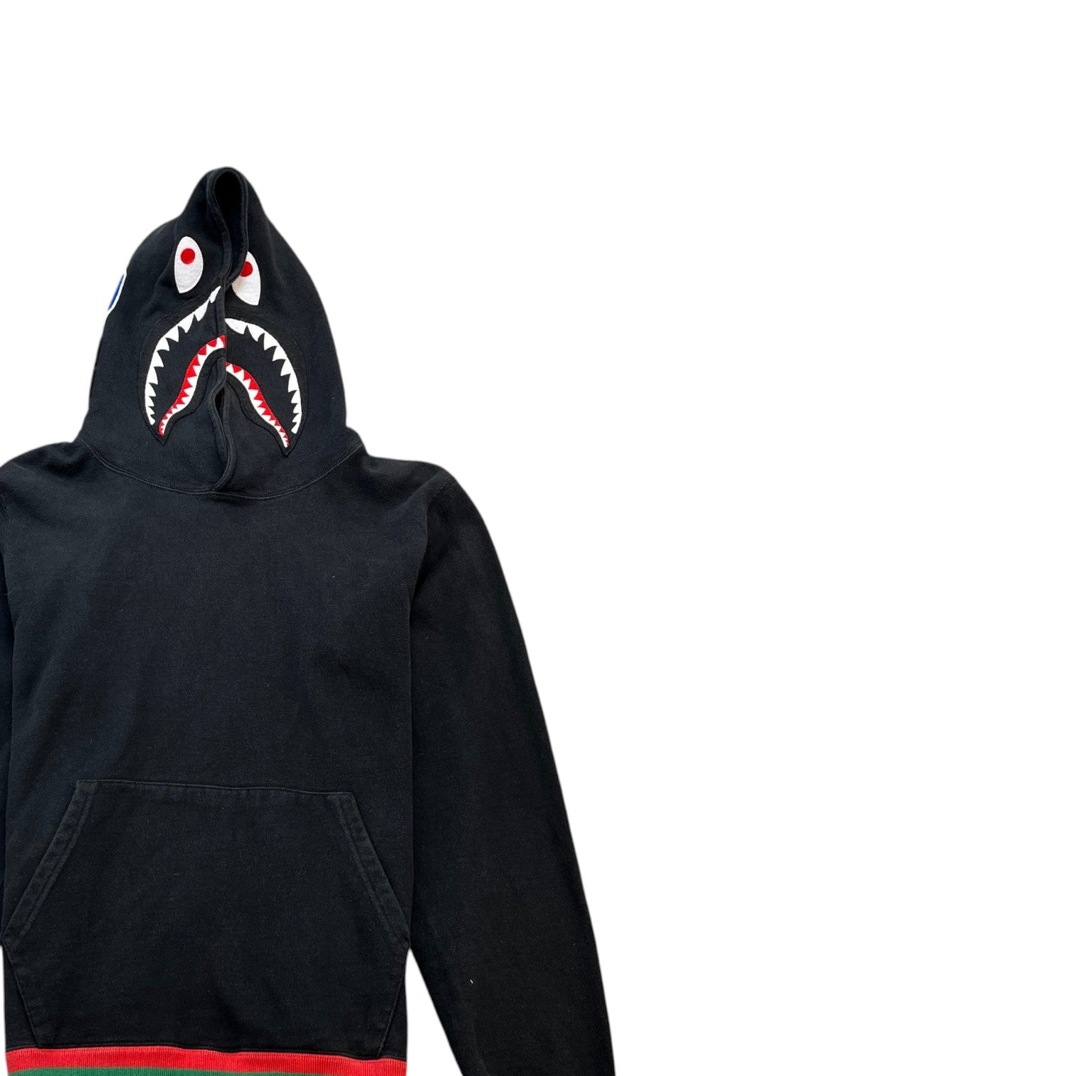 Men's Embroidered Logo Hoodie Black Size L - Photo 4