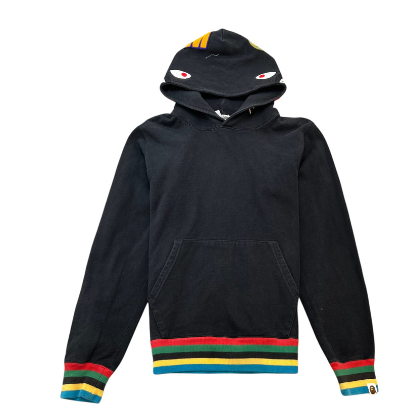 Men's Embroidered Logo Hoodie Black Size L