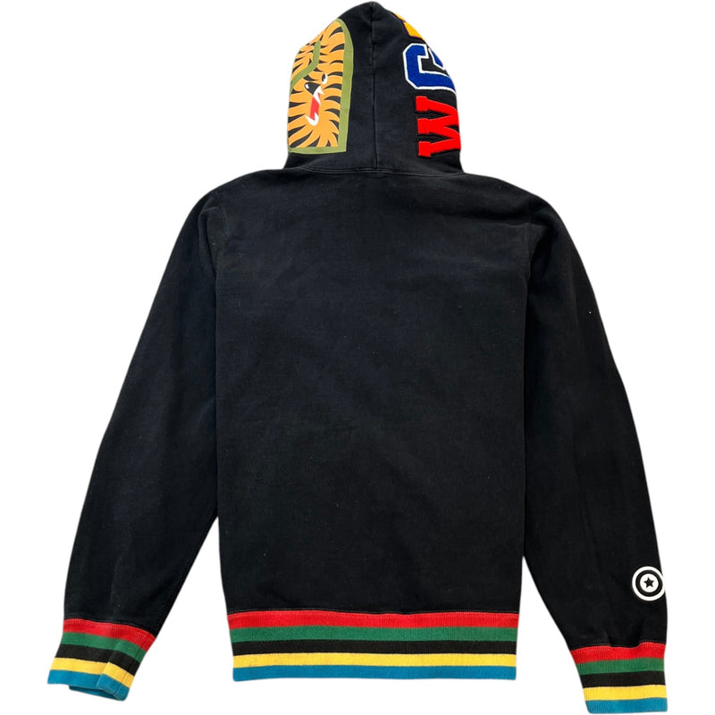 Men's Embroidered Logo Hoodie Black Size L