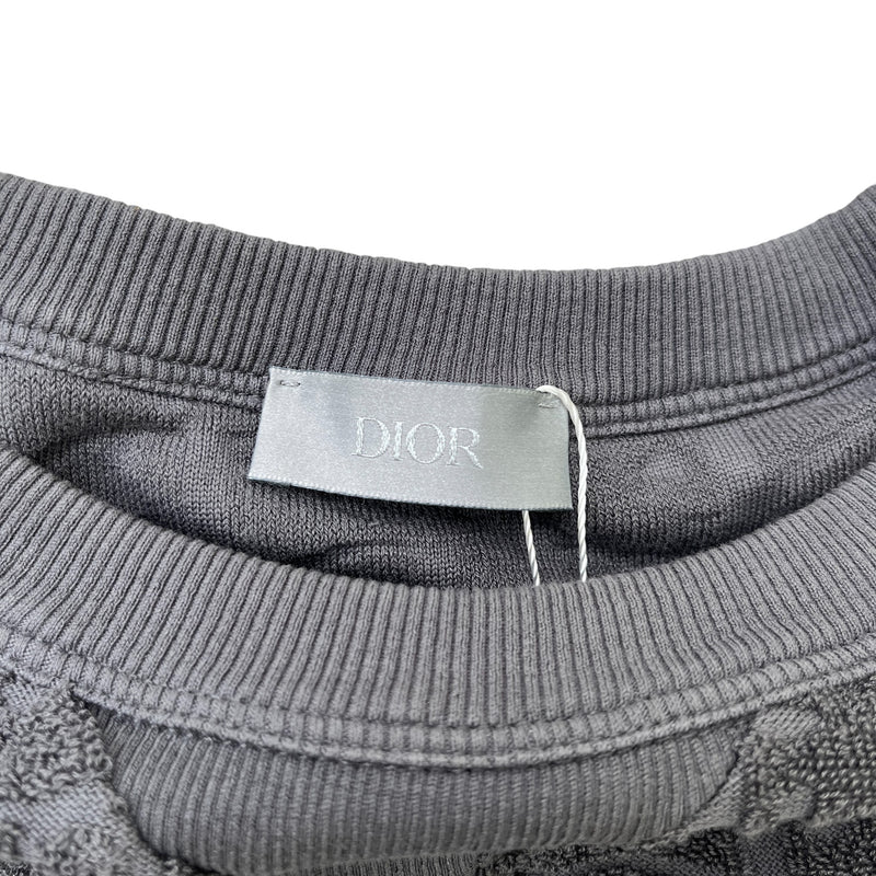 Men's Oblique Towelling T-Shirt Grey Size XS