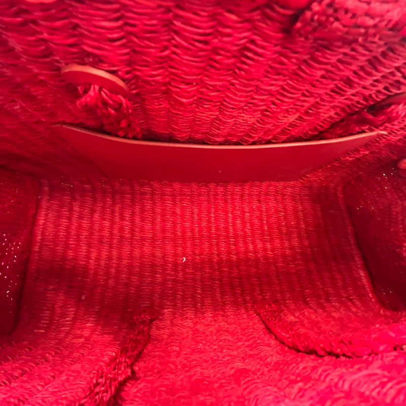 Women's The Raffia Turismo Handbag Red