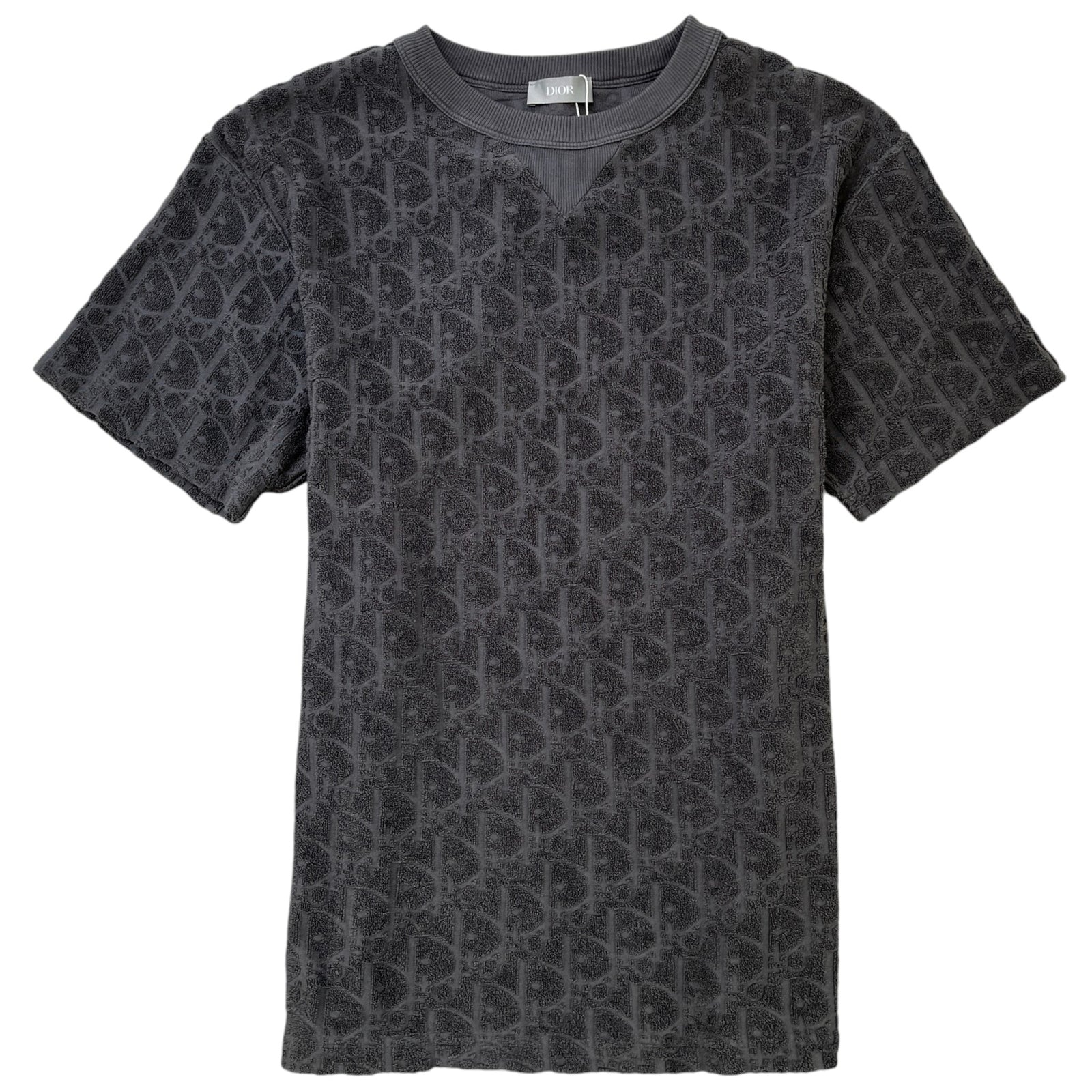 Men's Oblique Towelling T-Shirt Grey Size XS - Photo 1
