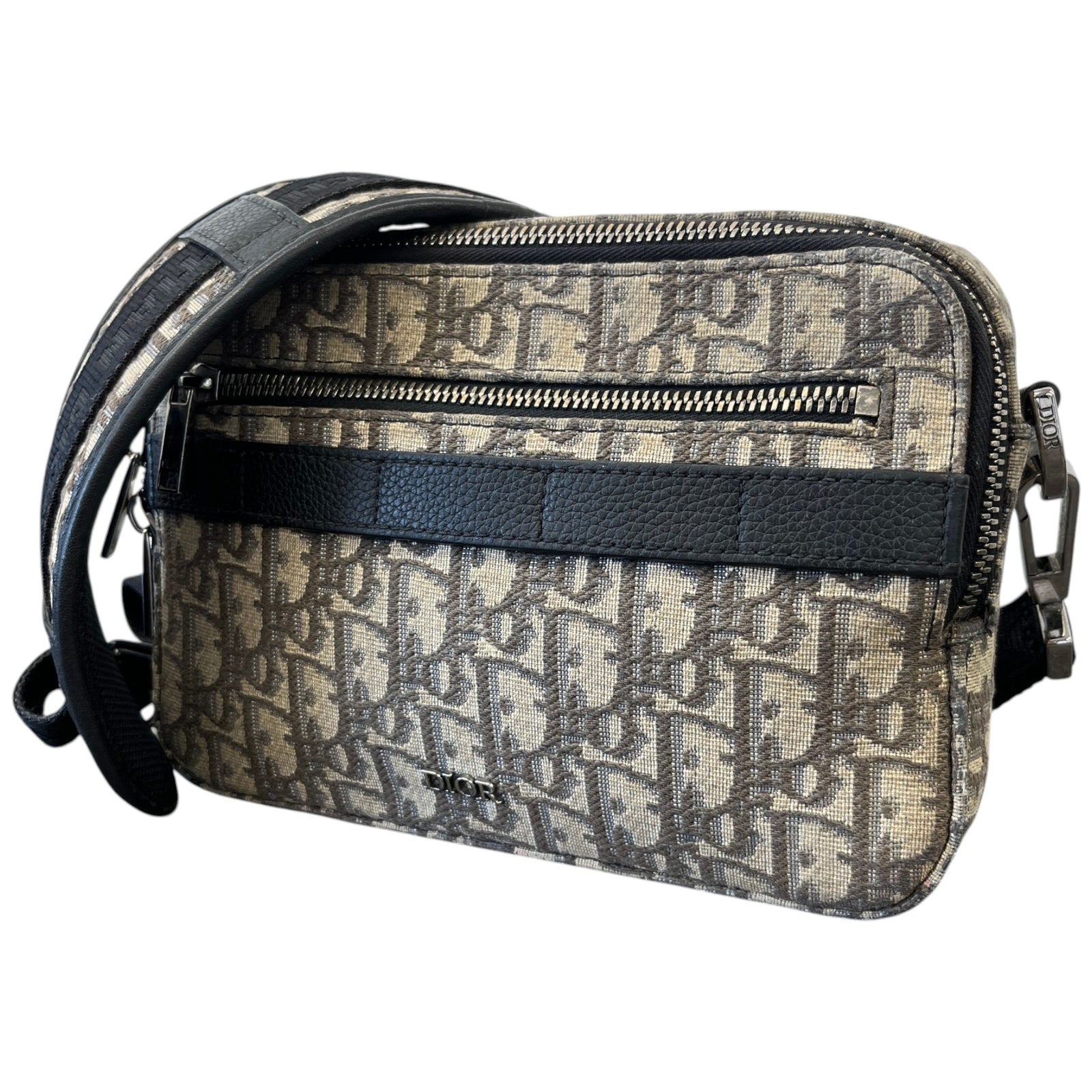 Men's Oblique Safari Messenger Bag Brown - Photo 5